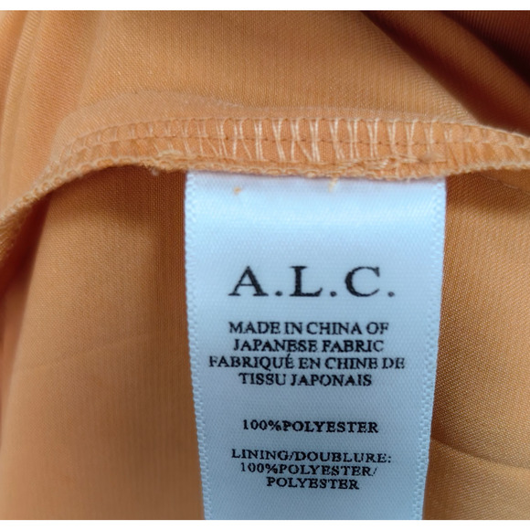 ALC Aries Pleated Maxi Dress in Mandarin Orange US 6 - Picture 10 of 10